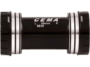 BB30 for SRAM DUB W: 68/73 x ID: 42 mm Stainless Steel - Black, Interlock