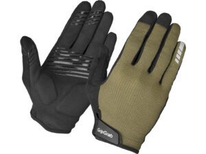 GripGrab EXPLR RC Max Padded Full F Summer Gloves, olive green, XL